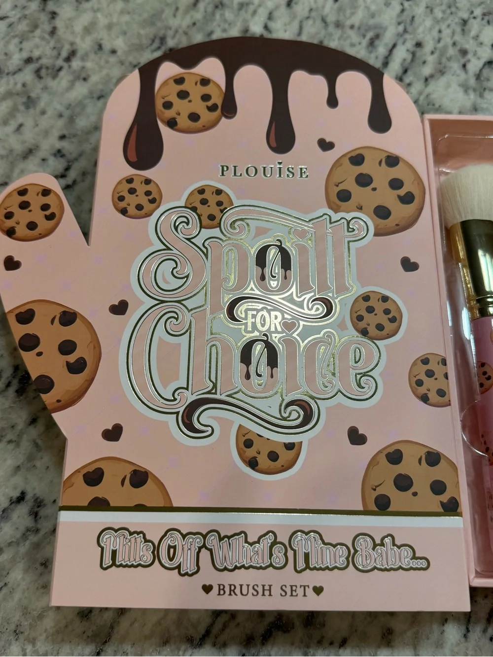 Spoilt For Choice Bronzer & Brush Set - Pink & Brown Packaging. New in Box